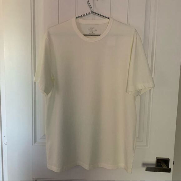 J Crew Shirt M Garment Dyed Relaxed Fit Tee Ivory - Picture 5 of 10